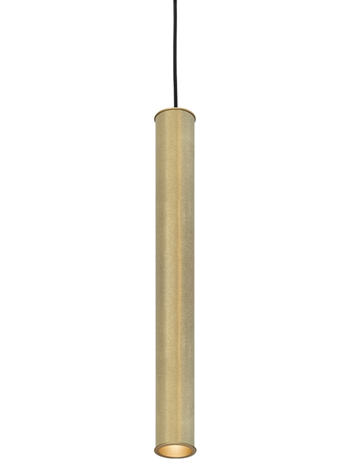 Hicks LED brushed brass hanging lamp