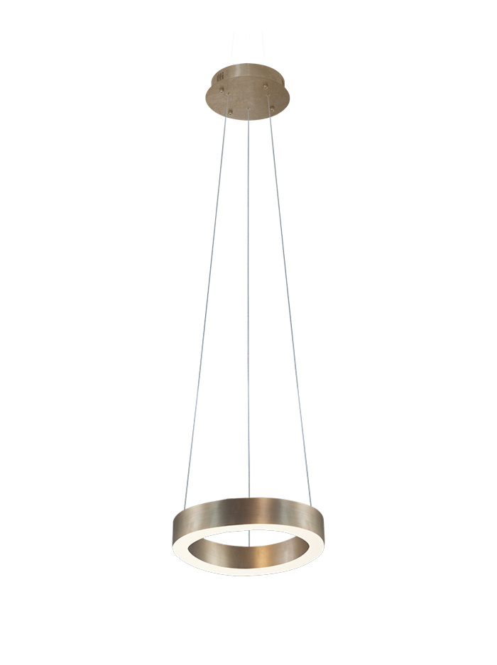 Zero hanging lamp 40cm 25W old brass