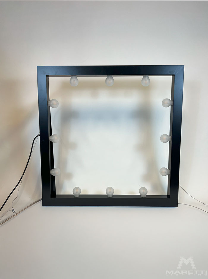 Framelight hanging lamp 80x80xm black designed by Jan Des Bouvrie