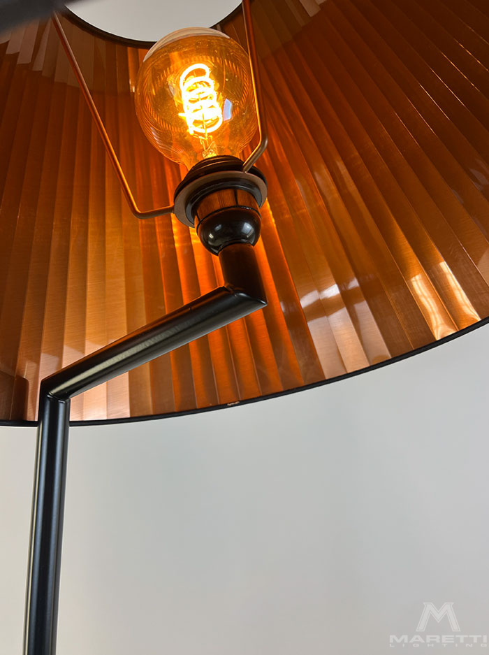 Hexagon shade S floor lamp E27 gold