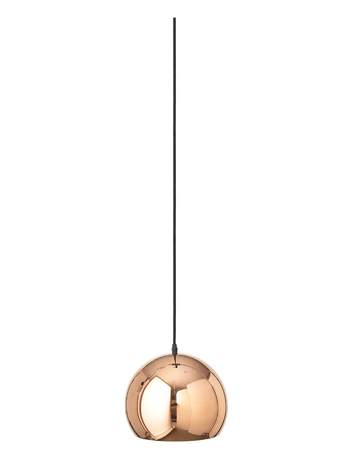 Dot copper hanging lamp designed by Peter Kos. Slightly damaged version - Hanglampen