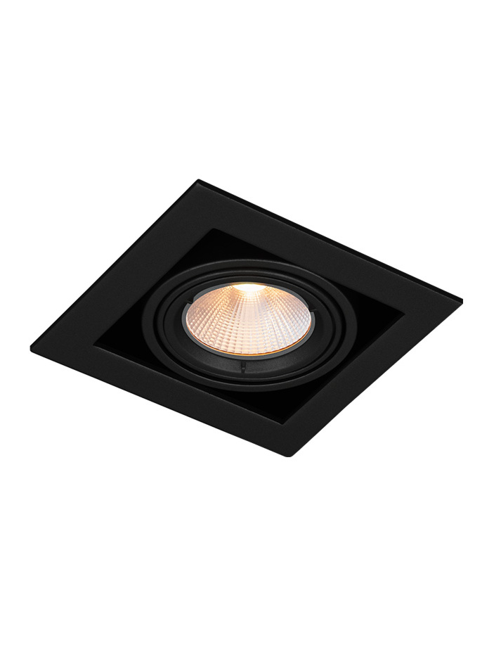 SQUARE PROFI 50 recessed luminaire 1-light black