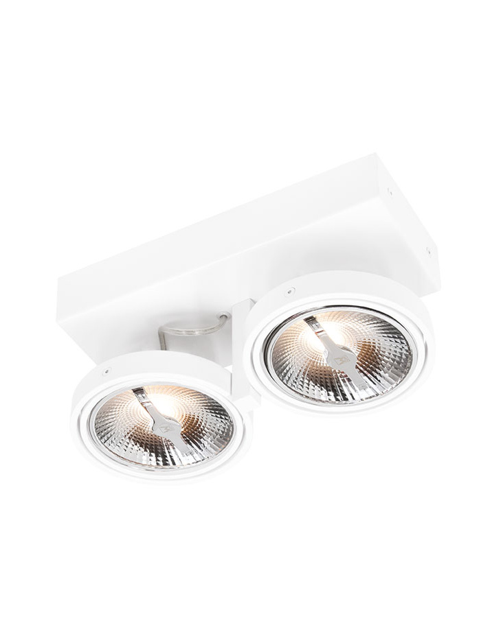 CHIQUE 111 surface mounted luminaire 2-L DALI dimmable white - Opbouwspots