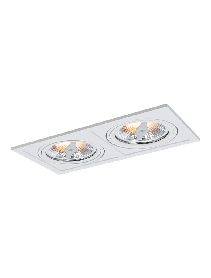 TROY 70 recessed luminaire 2-light white