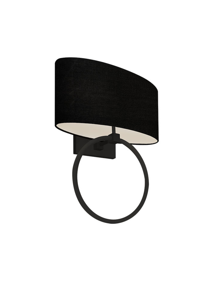 Hayworth wall lamp E27 black designed by Eric Kuster