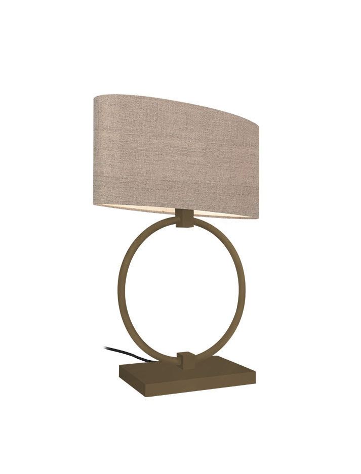 Hayworth table lamp E27 bronze with cord dimmer designed by Eric Kuster