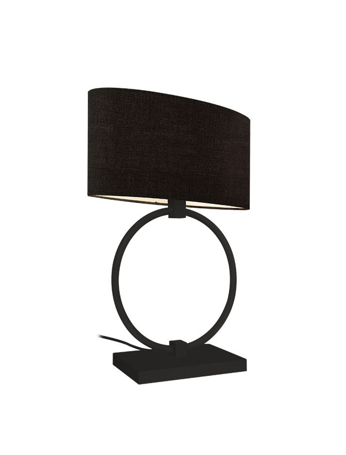 Hayworth table lamp E27 black with cord dimmer designed by Eric Kuster