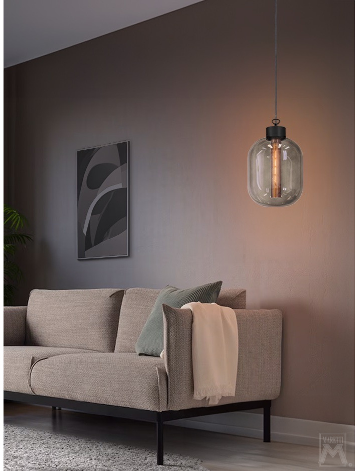 Rivington Glass hanging lamp black designed by Brands-Concept - Hanglampen