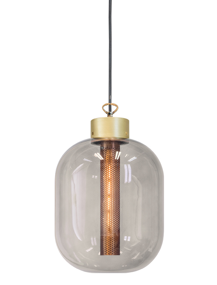 Rivington Glass brass hanging lamp designed by Brands-Concept - Hanglampen