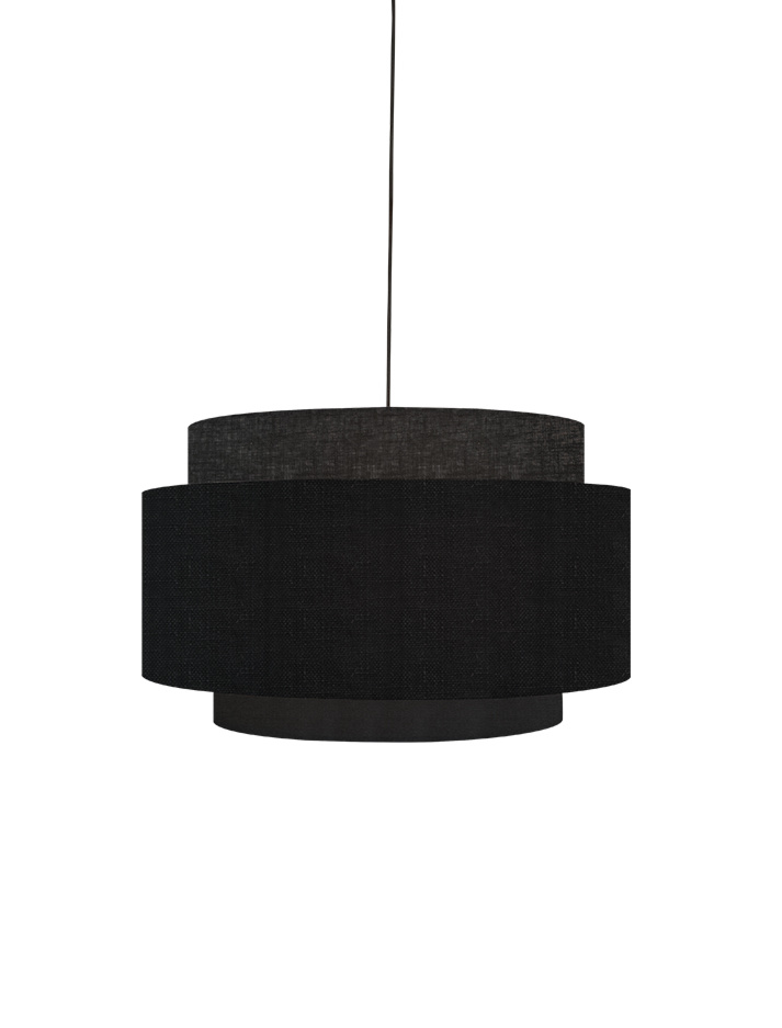Halo black hanging lamp shade designed by Piet Boon - Hanglampen