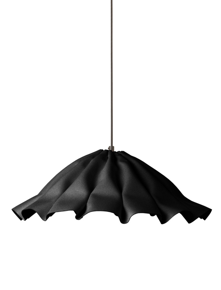 Lude M black hanging lamp designed by Piet Boon