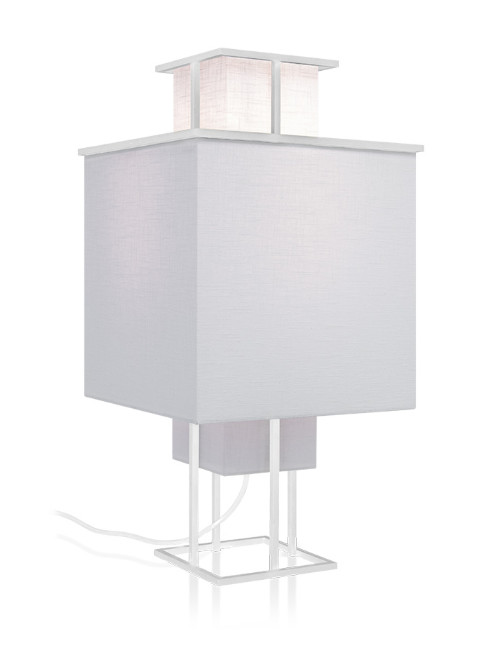 Go with the flow 1-light white table lamp designed by Jan Des Bouvrie - Tafellampen