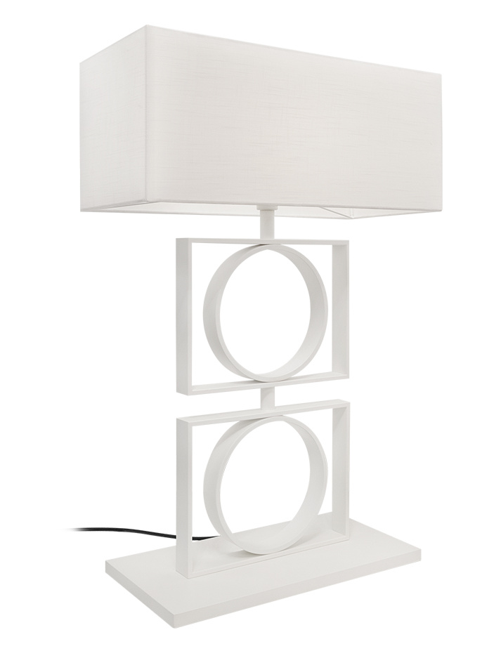 Sans chichi white table lamp designed by Monique Des Bouvrie - Tafellampen