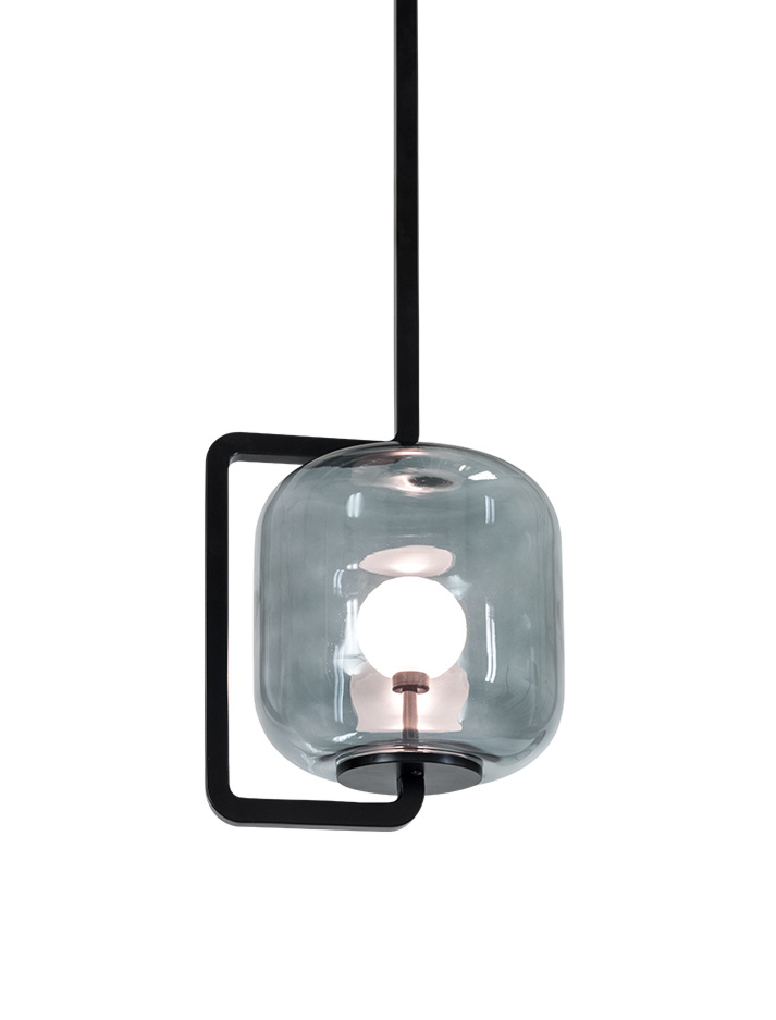 Bubble hanging lamp black designed by Mariska Jagt - Hanglampen
