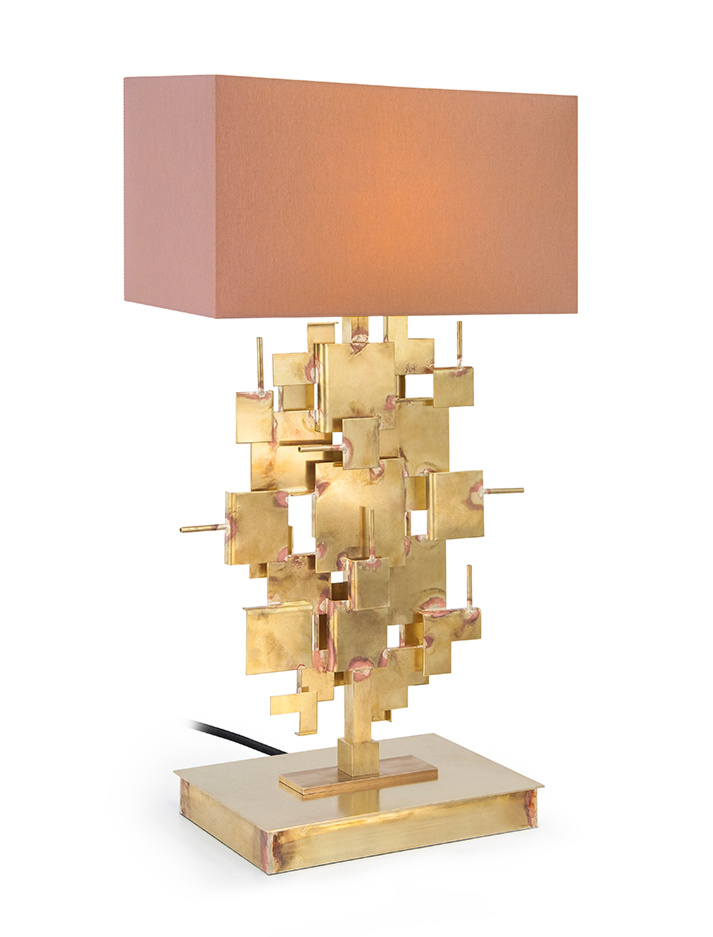 ABE brass table lamp designed by Lotz - Tafellampen