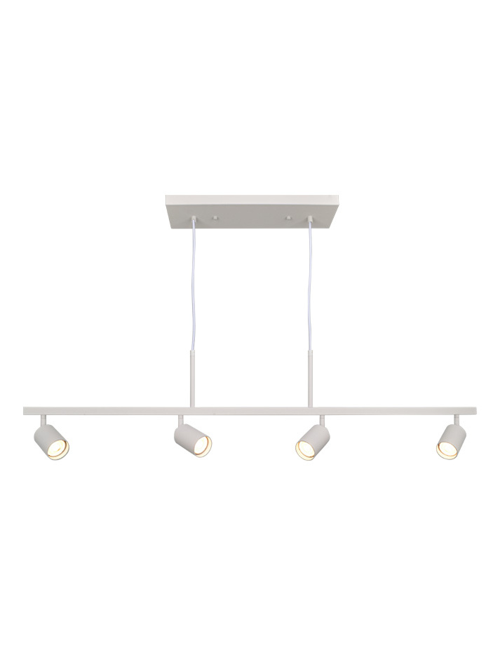NAXOS 4-light GU10 white hanging lamp - Hanglampen