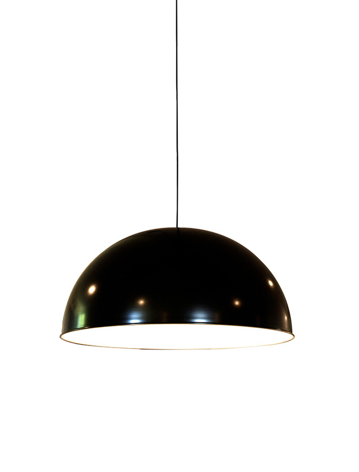 Moon E27 black gloss hanging lamp designed by Peter Kos - Hanglampen