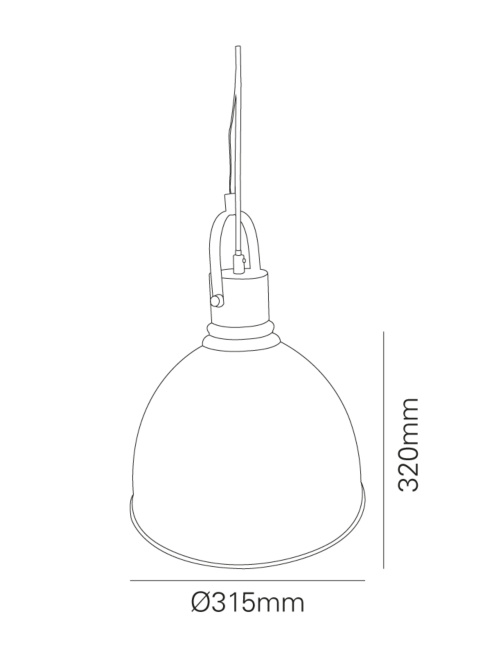 Koper hanglamp
