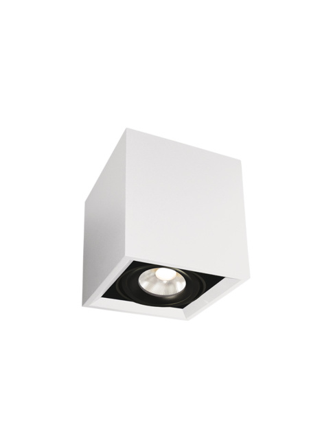SQUARE ON 1-light white 1-light surface-mounted luminaire 1-