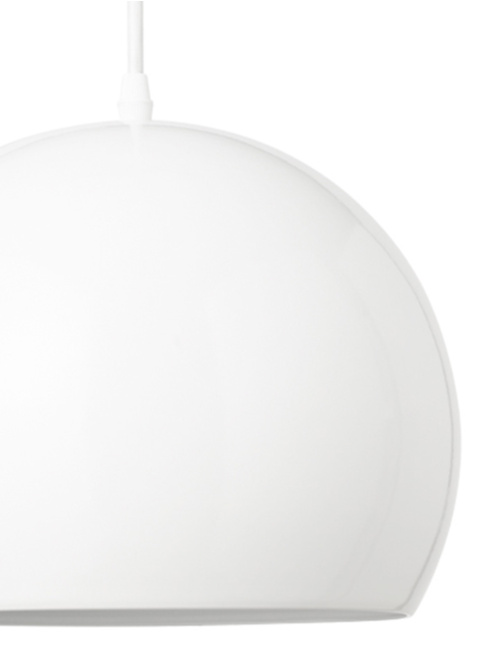 Dot hanglamp wit glans ral9010 ontworpen door Peter Kos