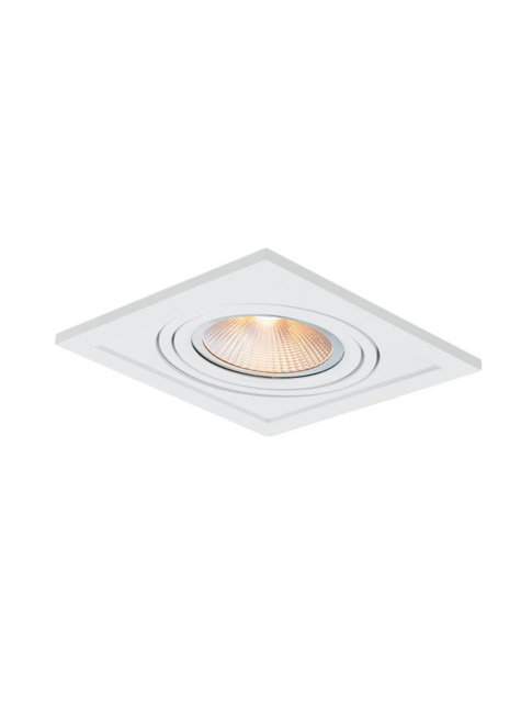 Troy 50 inbouwspot complete set wit, inclusief lichtbron en lamphouder