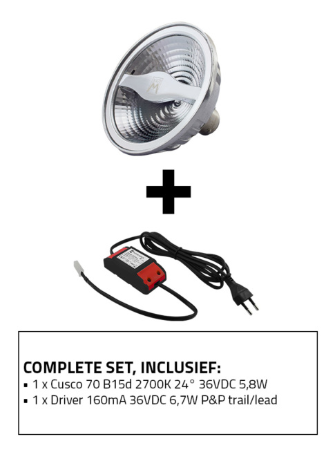 Cusco 70 2700K b15d trimless ombouwset met driver