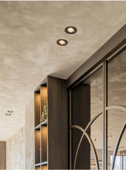 Vincenza 50 recessed spot 4/6W 38° RA90 black including driver 2700/3000/4000/6500k
