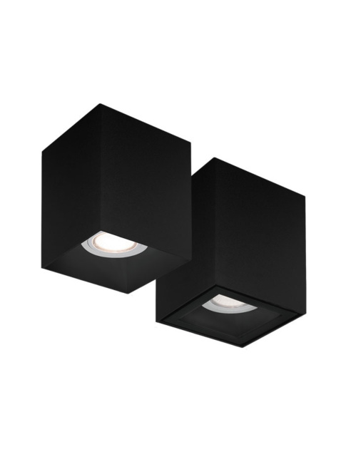 QBO 50 surface-mounted luminaire black
