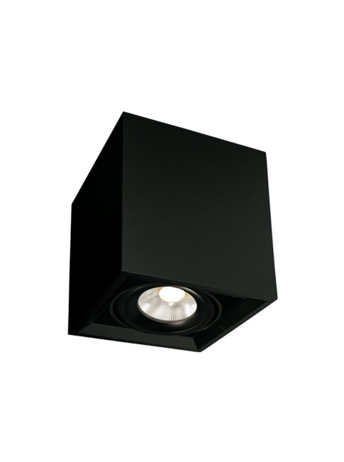 SQUARE ON surface-mounted luminaire 1-light black