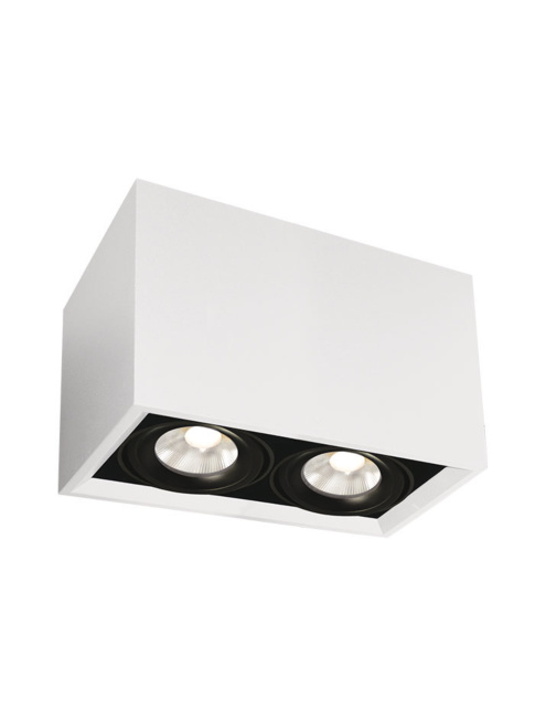 SQUARE ON surface-mounted luminaire 2-light white