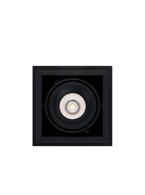 Square on surface-mounted luminaire 1-light dali black
