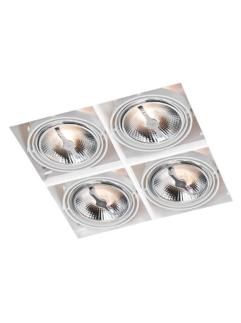 Portofino 111 4-light white built-in luminaire