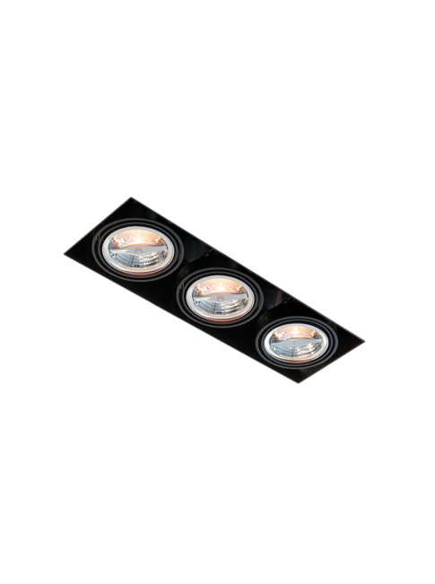 Portofino 70 built-in luminaire 3-light black