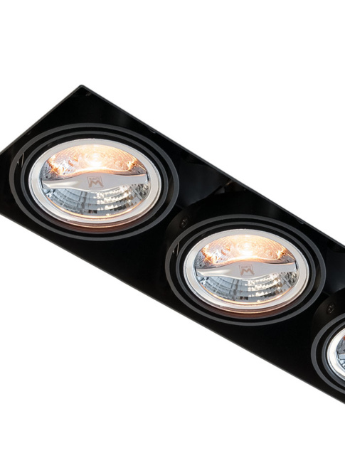 Portofino 70 built-in luminaire 3-light black