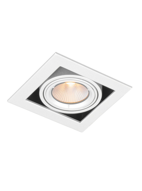 SQUARE PROFI 50 inbouwarmatuur 1-lichts wit