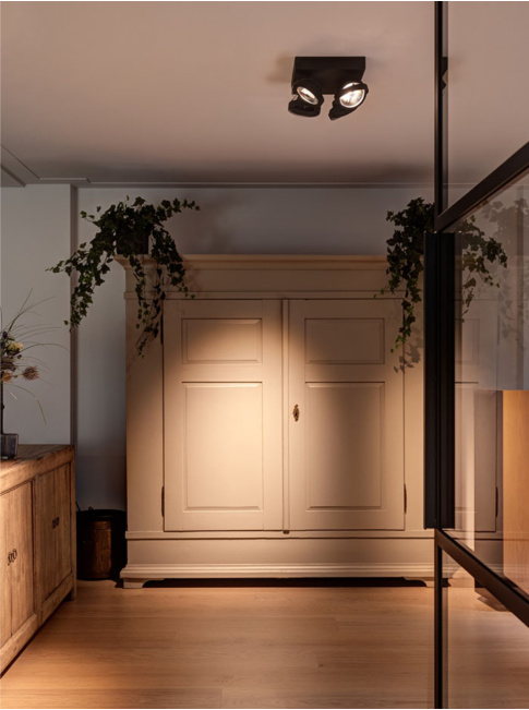Chique 111 opbouwarmatuur 4-lichts zwart