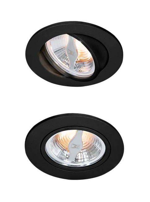 DISCUS 70 recessed luminaire black