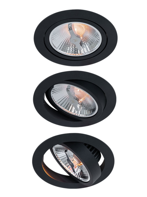 Discus 111 inbouwarmatuur zwart