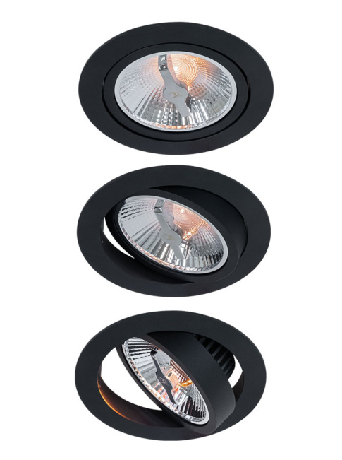 DISCUS 111 recessed luminaire black