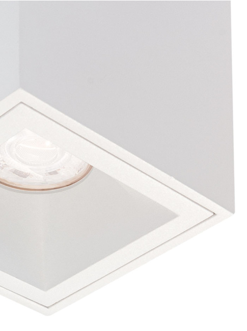 Flare 50 square e plafondlamp wit ontworpen door Mariska Jagt