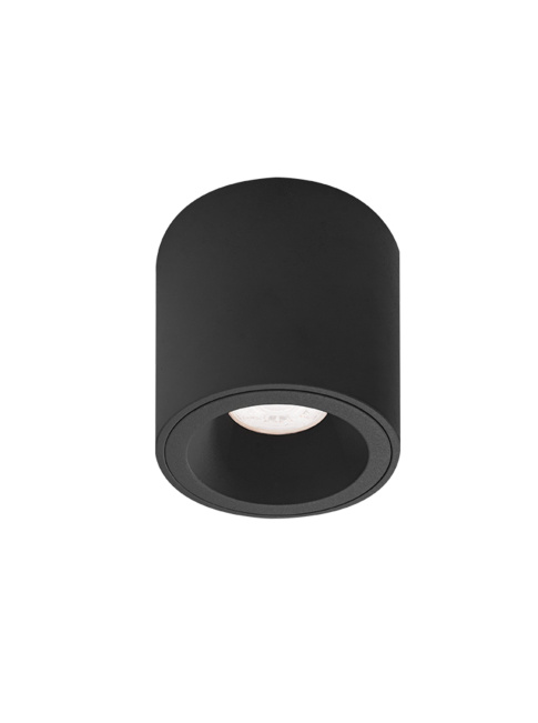 Flare 50 Round black ceiling lamp designed by Mariska Jagt