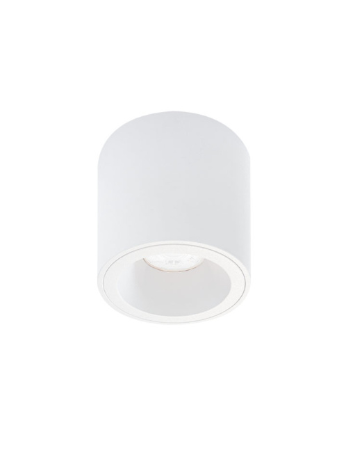 Flare 50 Round white ceiling lamp designed by Mariska Jagt