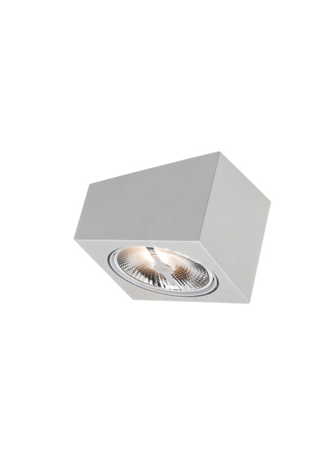 Block 111 white surface-mounted luminaire designed by Osiris Hertman