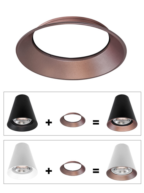Ring for cone 111 large copper designed by Osiris Hertman