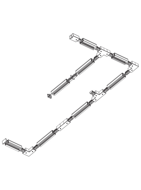 ONE-TRACK 1-fase T-stuk zwart - Railverlichting