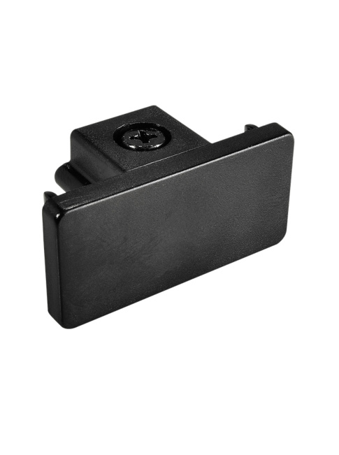 ONE-TRACK 1-phase end piece black - Railverlichting
