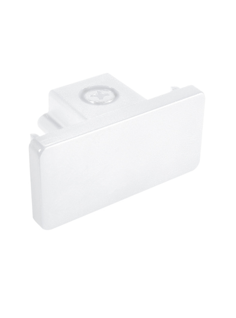 ONE-TRACK 1-phase end piece white - Railverlichting