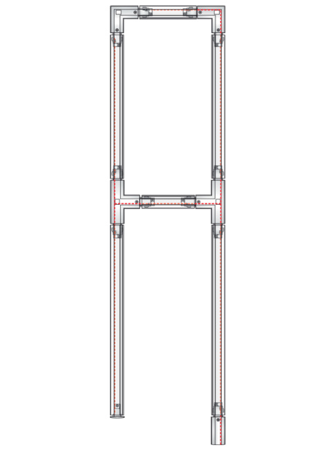 MAR-TRACK 3-fase DALI T-stuks rechts 1 wit - Railverlichting