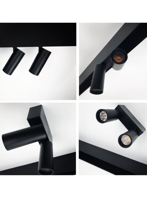 FORZATRACK SOLE 35 2-lichts zwart - Railverlichting