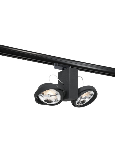 CHIQUE 111 3-phase DALI rail spotlight 1-light black